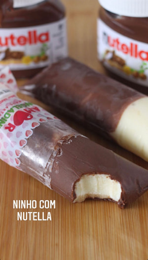 Geladinho Ninho com Nutella